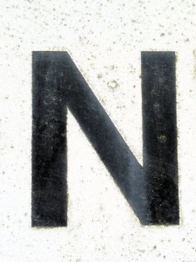 Sıkıntılı Durum Tipografisinde Yazılan Sözcükler N Harfi Fidye Defteri Bulundu