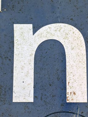 Sıkıntılı Durum Tipografisinde Yazılan Sözcükler N Harfi Fidye Defteri Bulundu