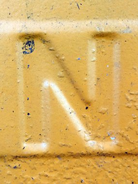 Sıkıntılı Durum Tipografisinde Yazılan Sözcükler N Harfi Fidye Defteri Bulundu