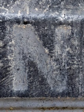 Sıkıntılı Durum Tipografisinde Yazılan Sözcükler N Harfi Fidye Defteri Bulundu