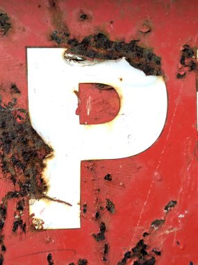 Sıkıntılı Durum Tipografi Reklam Harfi P ile Yazılan Sözcükler