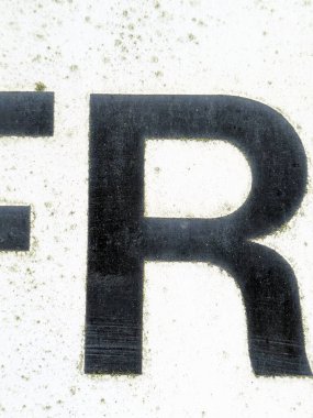 Sıkıntılı Durum Tipografisinde Yazılan Sözcükler R Harfi Fidye Defteri Bulundu