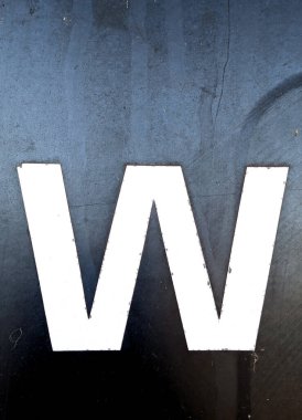 Sıkıntılı Durum Tipografisi ile Yazılan Sözcükler W Harfi Bulundu