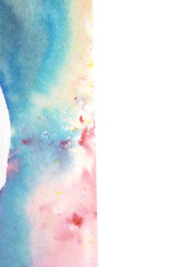 Canlı Akan Suluboya Boyası Girdap Arkaplanı Özeti