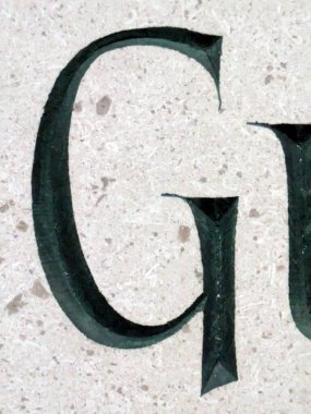 Sıkıntılı Durum Tipografisi ile Yazılan Sözcükler Fidye Mektubu G 'yi Buldu