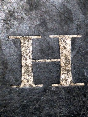 Sıkıntılı Durum Tipografisi ile Yazılan Kelimeler Fidye Mektubu H 'yi Buldu