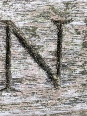 Sıkıntılı Durum Tipografisi ile Yazılan Kelimeler Fidye Mektubu N 'yi Buldu