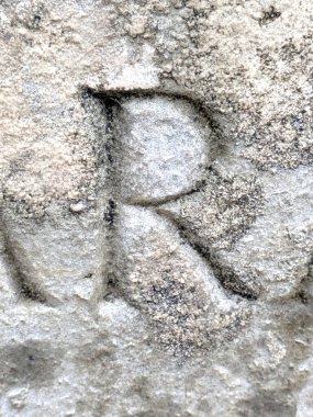 Sıkıntılı Durum Tipografisi ile Yazılan Kelimeler Fidye Mektubu R 'yi Buldu