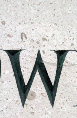 Sıkıntılı Durum Tipografisi ile Yazılan Sözcükler Fidye Mektubu W 'yu Buldu