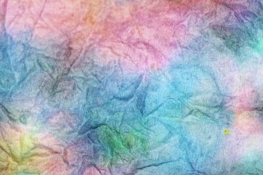 Dokulu Tie-Boyalı Suluboya Gökkuşağı Boya Arkaplanı