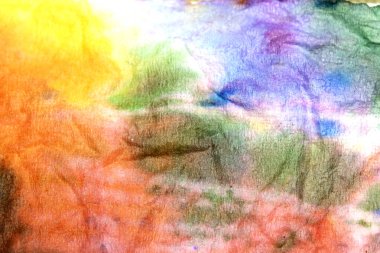 Dokulu Tie-Boyalı Suluboya Gökkuşağı Boya Arkaplanı