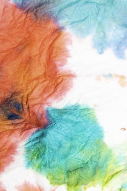 Dokulu Tie-Boyalı Suluboya Gökkuşağı Boya Arkaplanı