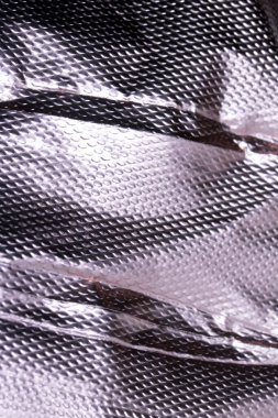 Perçin ve buruşuk çizgilerle endüstriyel folyo parlak arka plan