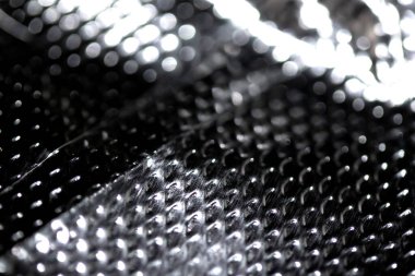 Perçin ve buruşuk çizgilerle endüstriyel folyo parlak arka plan