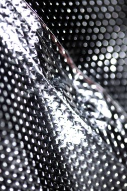 Perçin ve buruşuk çizgilerle endüstriyel folyo parlak arka plan