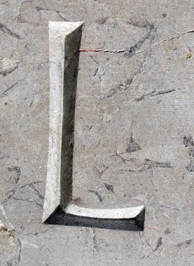 Sıkıntılı Durum Tipografisi ile Yazılan Kelimeler Fidye Mektubu L bulundu