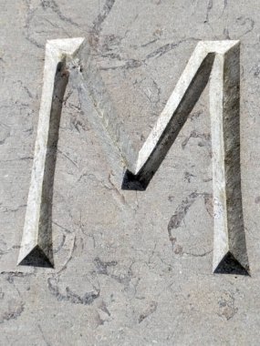 Sıkıntılı Durum Tipografisi ile Yazılan Kelimeler Fidye Mektubu M 'yi Buldu