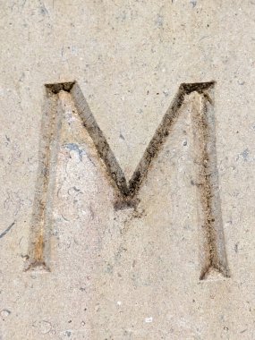 Sıkıntılı Durum Tipografisi ile Yazılan Kelimeler Fidye Mektubu M 'yi Buldu