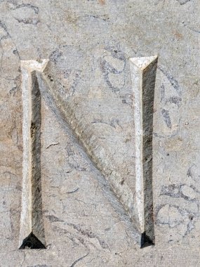 Sıkıntılı Durum Tipografisi ile Yazılan Kelimeler Fidye Mektubu N 'yi Buldu