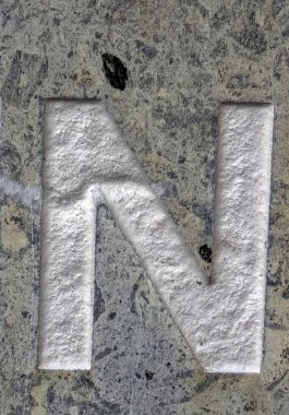 Sıkıntılı Durum Tipografisi ile Yazılan Kelimeler Fidye Mektubu N 'yi Buldu