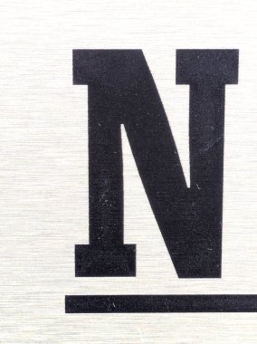 Sıkıntılı Durum Tipografisi ile Yazılan Kelimeler Fidye Mektubu N 'yi Buldu