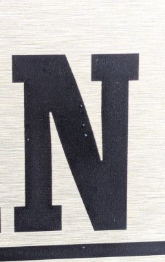 Sıkıntılı Durum Tipografisi ile Yazılan Kelimeler Fidye Mektubu N 'yi Buldu