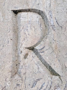 Sıkıntılı Durum Tipografisi ile Yazılan Kelimeler Fidye Mektubu R 'yi Buldu