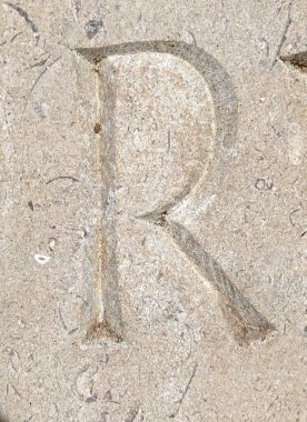 Sıkıntılı Durum Tipografisi ile Yazılan Kelimeler Fidye Mektubu R 'yi Buldu