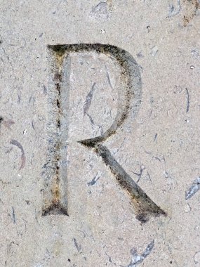 Sıkıntılı Durum Tipografisi ile Yazılan Kelimeler Fidye Mektubu R 'yi Buldu