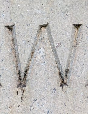 Sıkıntılı Durum Tipografisi ile Yazılan Sözcükler Fidye Mektubu W 'yu Buldu