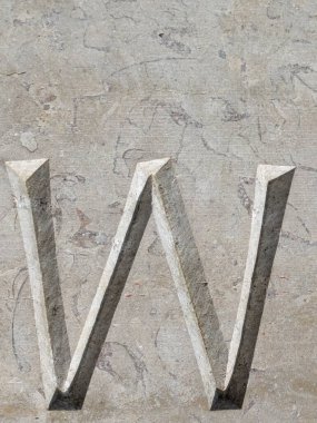 Sıkıntılı Durum Tipografisi ile Yazılan Sözcükler Fidye Mektubu W 'yu Buldu