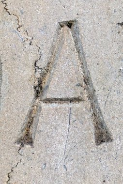 Sıkıntılı Durum Tipografisi ile Yazılan Sözcükler Fidye Mektubu A 'yı Buldu