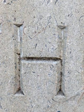 Sıkıntılı Durum Tipografisi ile Yazılan Kelimeler Fidye Mektubu H 'yi Buldu