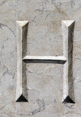 Sıkıntılı Durum Tipografisi ile Yazılan Kelimeler Fidye Mektubu H 'yi Buldu