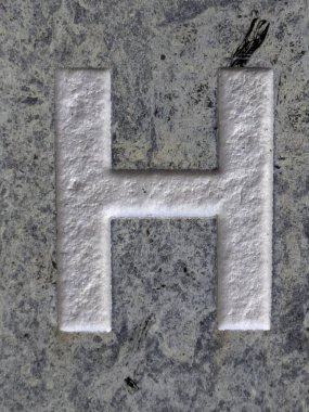 Sıkıntılı Durum Tipografisi ile Yazılan Kelimeler Fidye Mektubu H 'yi Buldu