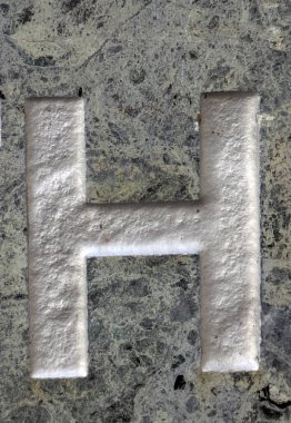 Sıkıntılı Durum Tipografisi ile Yazılan Kelimeler Fidye Mektubu H 'yi Buldu