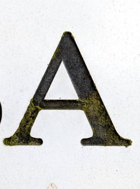 Sıkıntılı Durum Tipografisi ile Yazılan Sözcükler Fidye Mektubu A 'yı Buldu