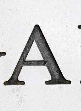 Sıkıntılı Durum Tipografisi ile Yazılan Sözcükler Fidye Mektubu A 'yı Buldu