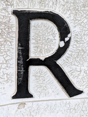 Sıkıntılı Durum Tipografisi ile Yazılan Kelimeler Fidye Mektubu R 'yi Buldu