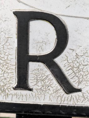 Sıkıntılı Durum Tipografisi ile Yazılan Kelimeler Fidye Mektubu R 'yi Buldu