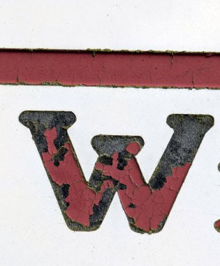 Sıkıntılı Durum Tipografisi ile Yazılan Sözcükler Fidye Mektubu W 'yu Buldu