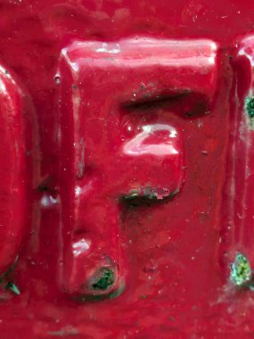 Sıkıntılı Durum Tipografisi ile Yazılan Kelimeler Fidye Harfi F bulundu