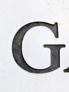 Sıkıntılı Durum Tipografisi ile Yazılan Sözcükler Fidye Mektubu G 'yi Buldu