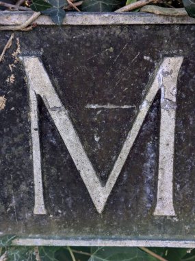 Sıkıntılı Durum Tipografisi ile Yazılan Kelimeler Fidye Mektubu M 'yi Buldu