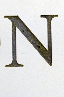 Sıkıntılı Durum Tipografisi ile Yazılan Kelimeler Fidye Mektubu N 'yi Buldu