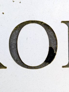 Sıkıntılı Durum Tipografisi ile Yazılan Sözcükler 0 Numaralı Fidye Mektubu Bulundu