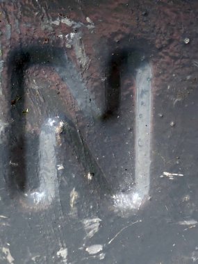 Sıkıntılı Durum Tipografisi ile Yazılan Kelimeler Fidye Mektubu N 'yi Buldu