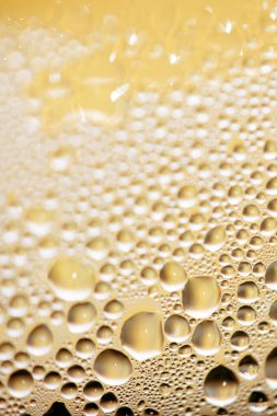 Altın köpükler, yakın plan şampanya