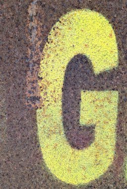 Sıkıntılı Durum Tipografisi ile Yazılan Sözcükler Fidye Mektubu G 'yi Buldu