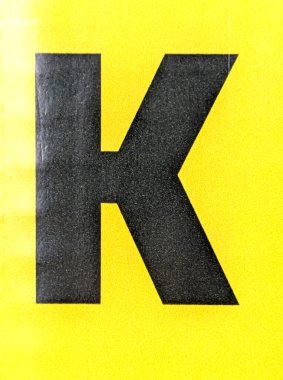 Sıkıntılı Durum Tipografisi ile Yazılan Sözcükler Fidye Harfi K Bulundu